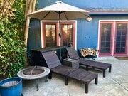 Private Patio and Yard - 7506 Hampton Ave Unit 1