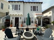 Private patio with fire pit on the sunny side of the court. - 726 Cohasset Ct