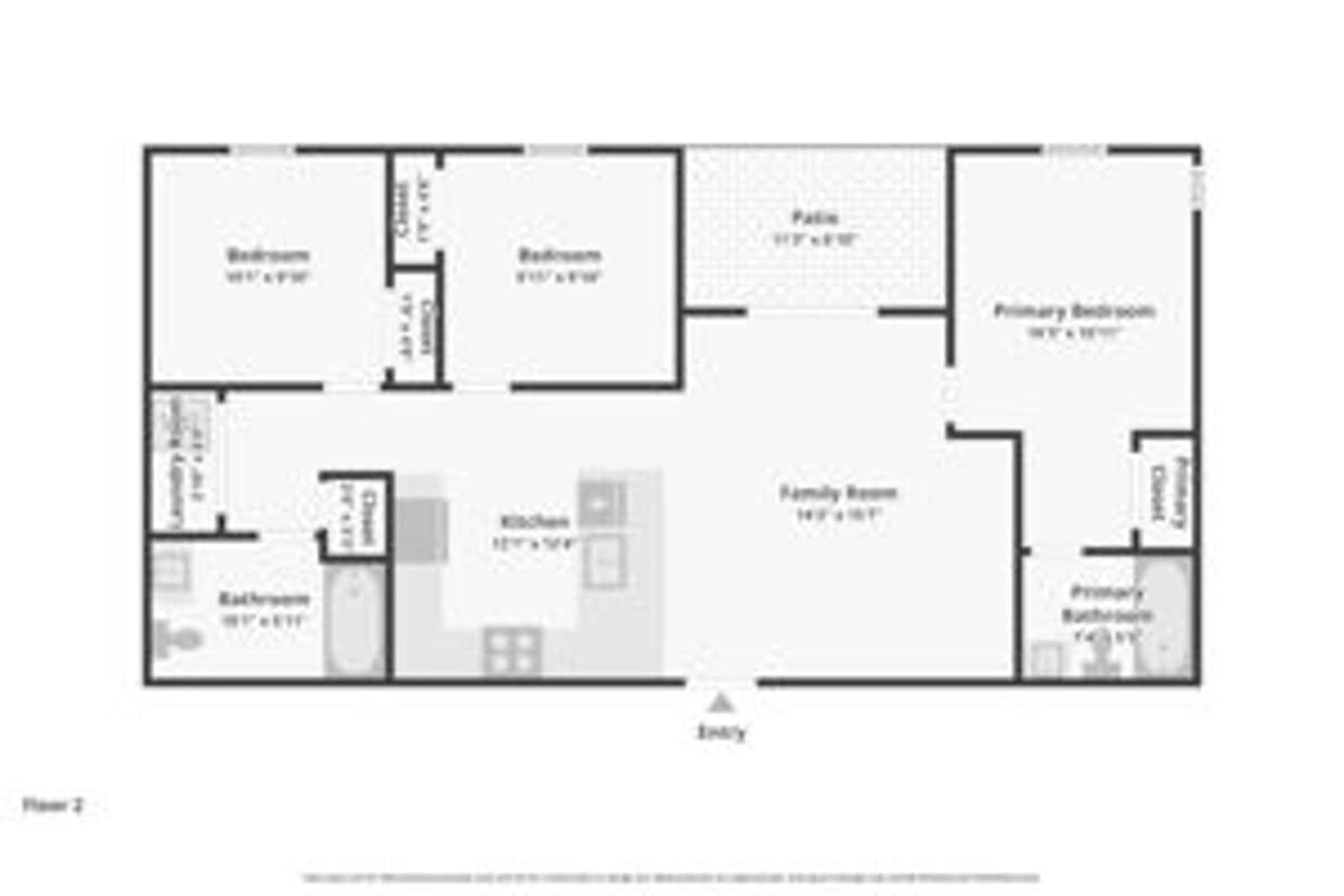 Floor Plan - 3 Bd 2 Ba FP5