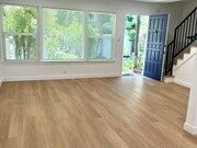 Living room with wood floors - 1725 1/2 Malcolm Ave Townhome