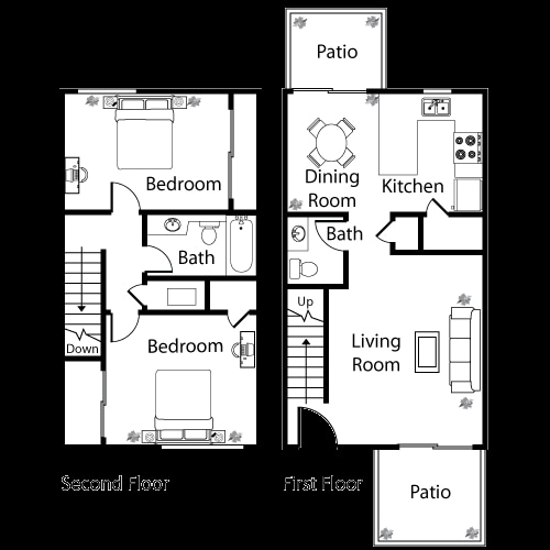 2 BED 1.5 BATH TOWNHOME - 2 Bed 1.5 Bath Townhome