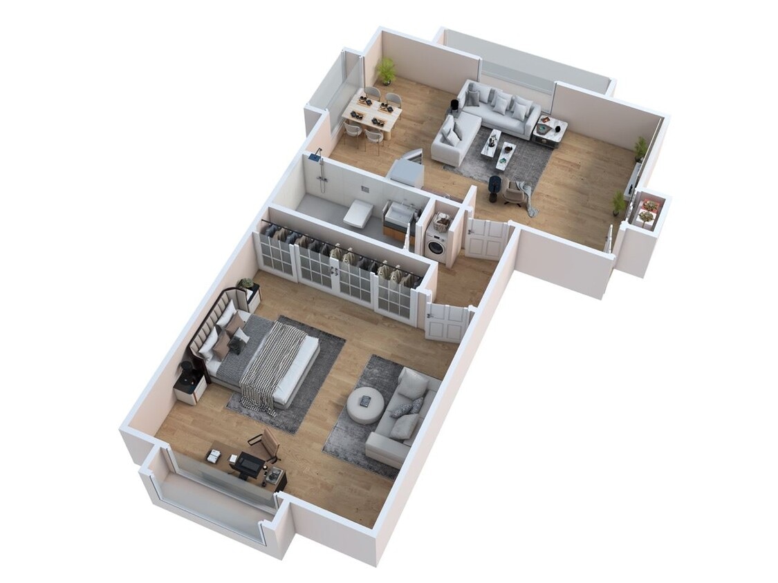 Floor Plan - Casa - 1 Bedroom