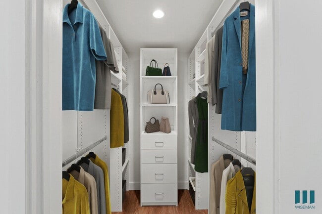 Walk-In Closet with Built-In Organizers - Rosewood Heights by Wiseman