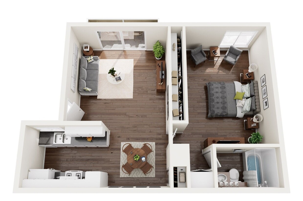 Floor Plan - One Bedroom