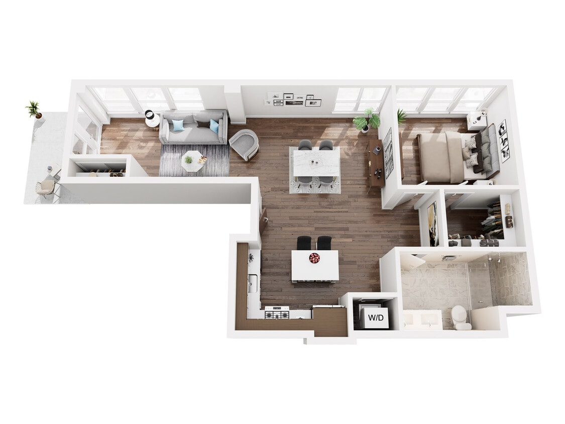 Explore this contemporary urban apartment designed for modern living. - Lw1bA