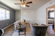 1BR, 1BA - 550SF Living Room - 536 S. Flower St Apartments