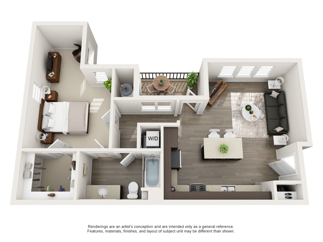 Floor Plan - One bedroom floor plan B