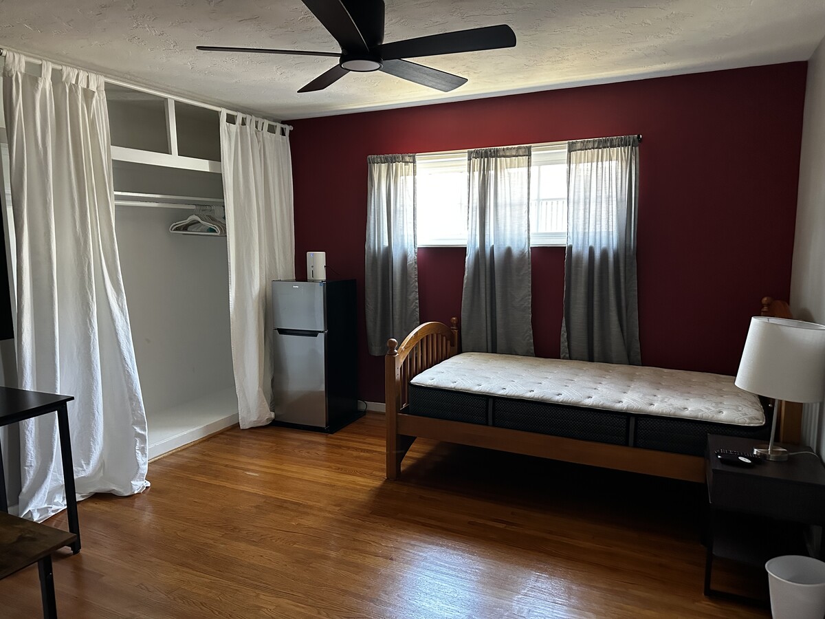 Bedroom includes personal fridge - 504 Douglas Ave House