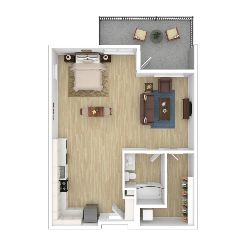 Floor Plan - SIGNATURE STUDIO 1