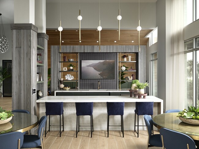 Lower Level Club Room - Blu Apartments