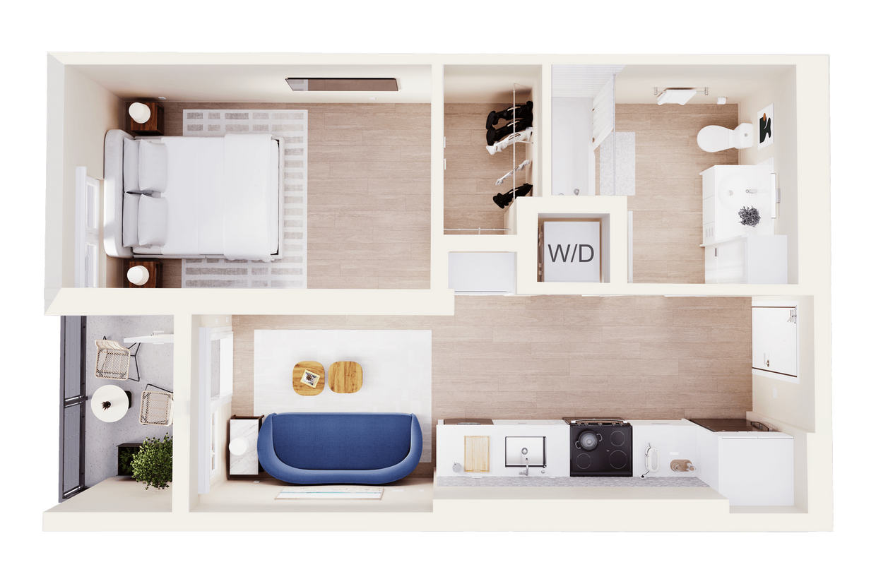 Floor Plan - 1 Bedroom A1