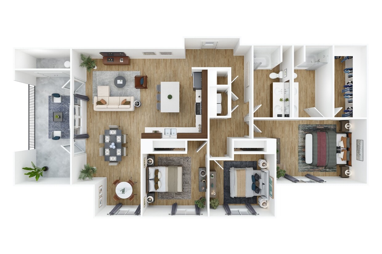 Floor Plan - 3x2 F