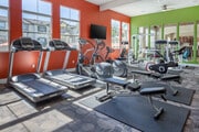 Work out anytime with a modern fitness center offering upgraded equipment and spacious workout zones - Ridgeview