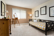 Two Bedroom Apartment Guest Bedroom - eaves San Dimas Canyon Apartments