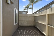 Private patio at Olive Tree Townhomes in Costa Mesa, CA - Olive Tree