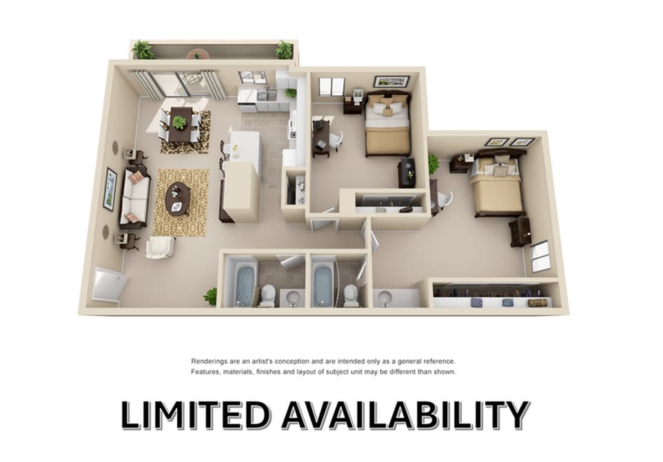 2 Bedroom | 2 Bathroom - 2 Bedroom 2 Bathroom