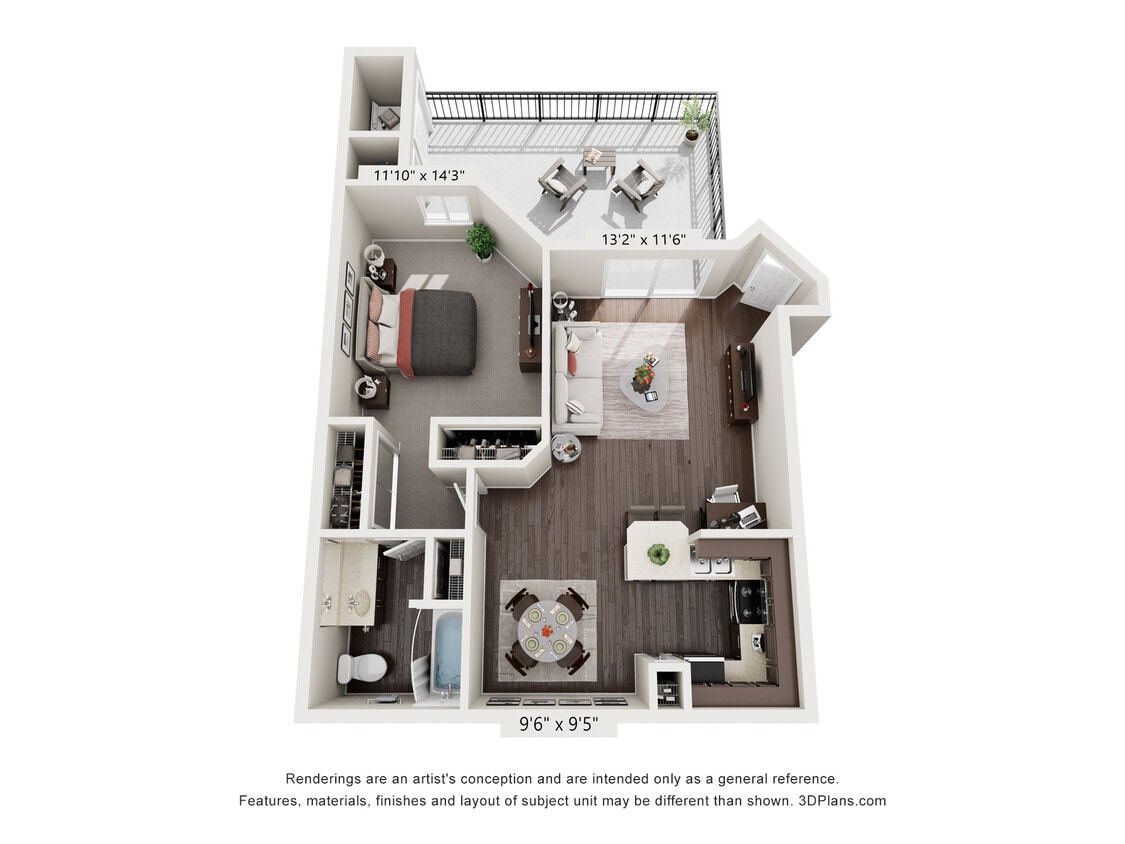 Floor Plan - 1X1