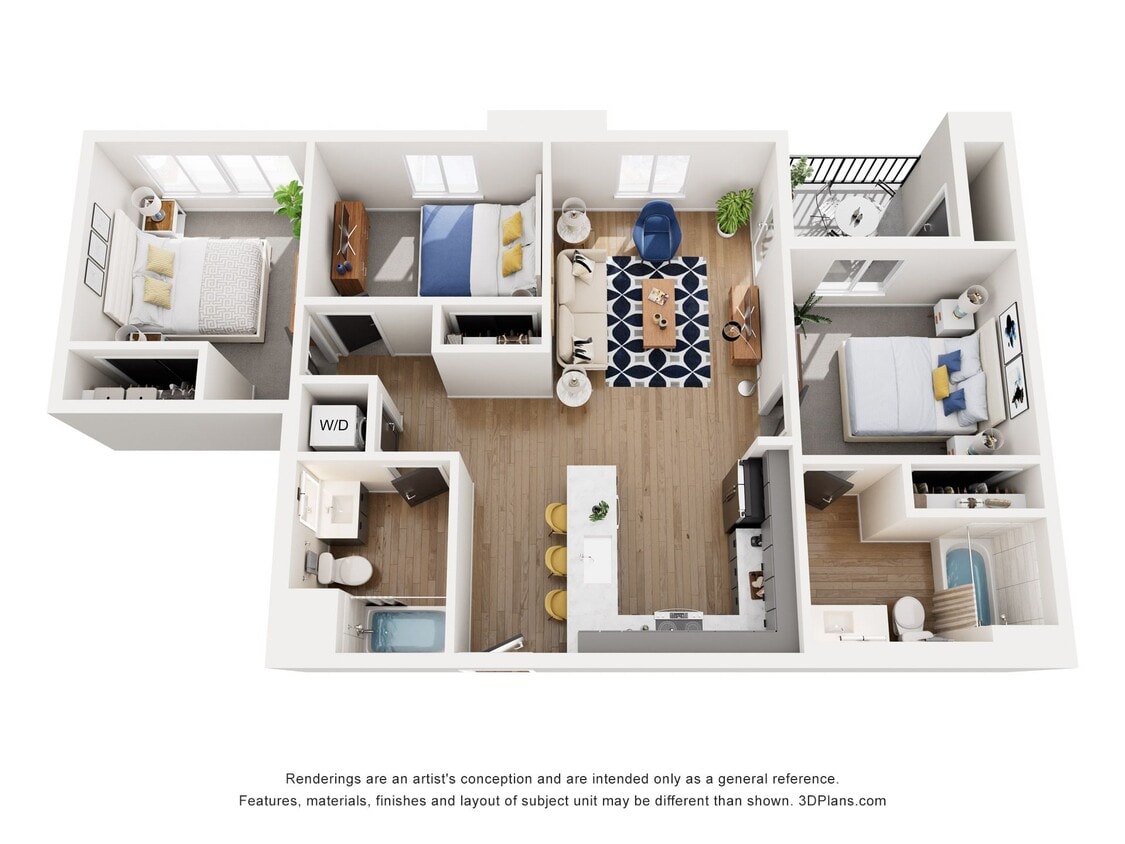 Floor Plan - 3x2F-1055