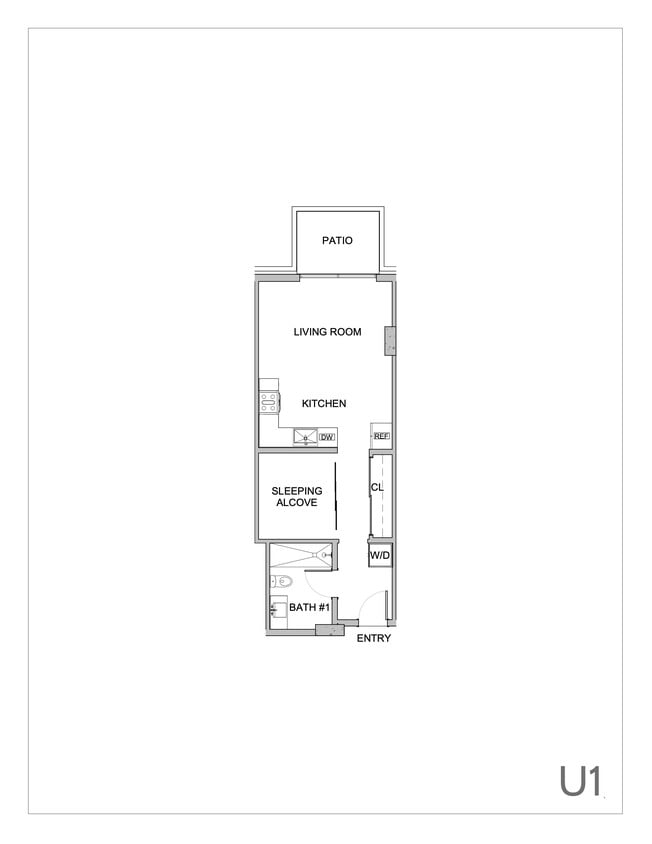 Floor Plan - 1 x 1 Urban/Junior U1/2/5