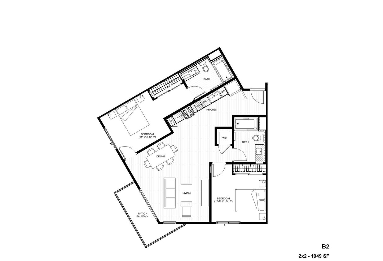 Floor Plan - B2 2x2