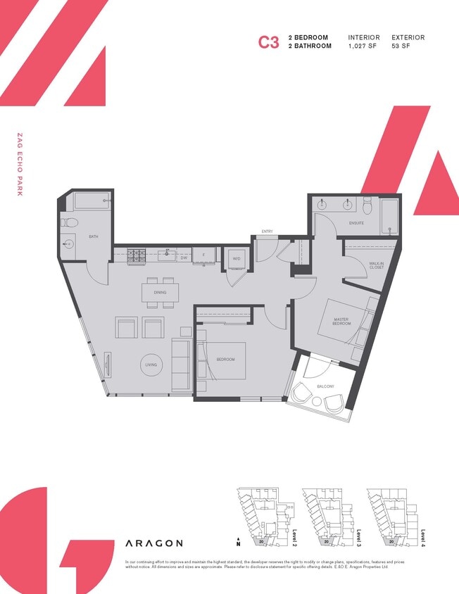 Floor Plan - Two Bedroom C3