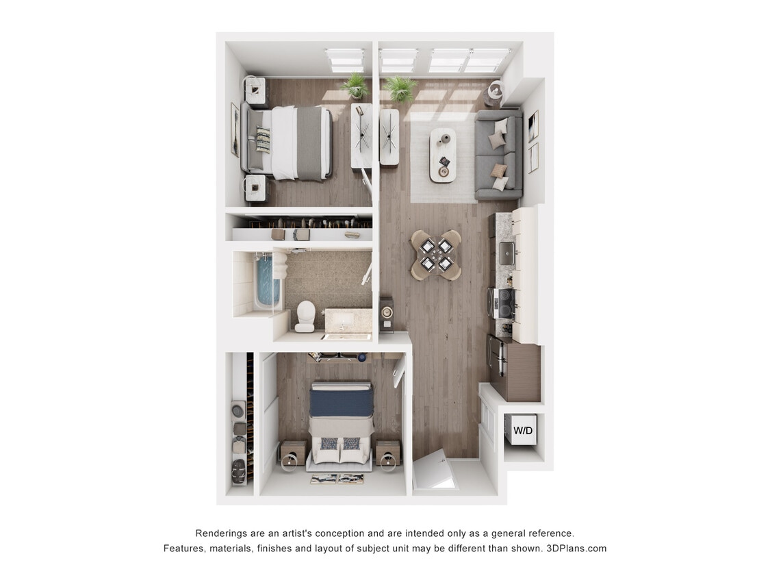 Floor Plan - L - 2 Bedroom