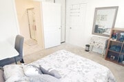 First Floor Bedroom with Private En-Suite Bath - 811 N Dalton Ave Townhome