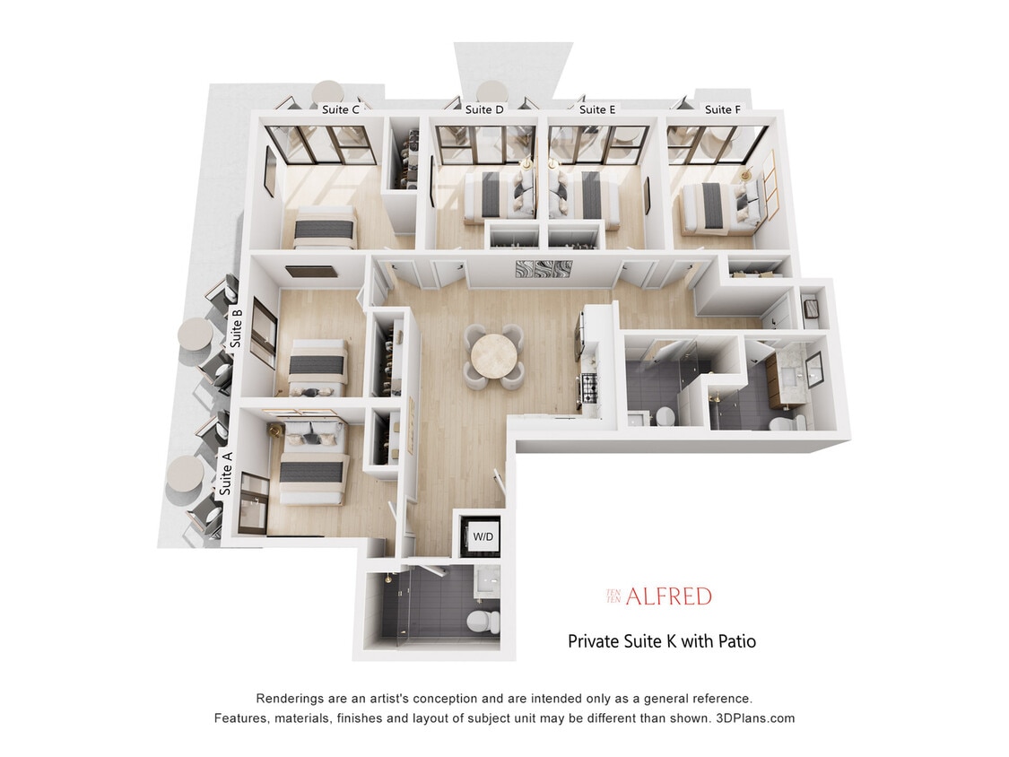 Private Suite K with&nbsp;Patio - Private Suite K with Patio