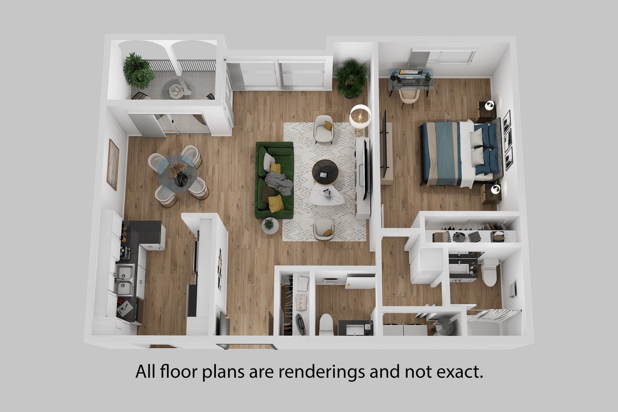 Floor Plan - 1 Bedroom