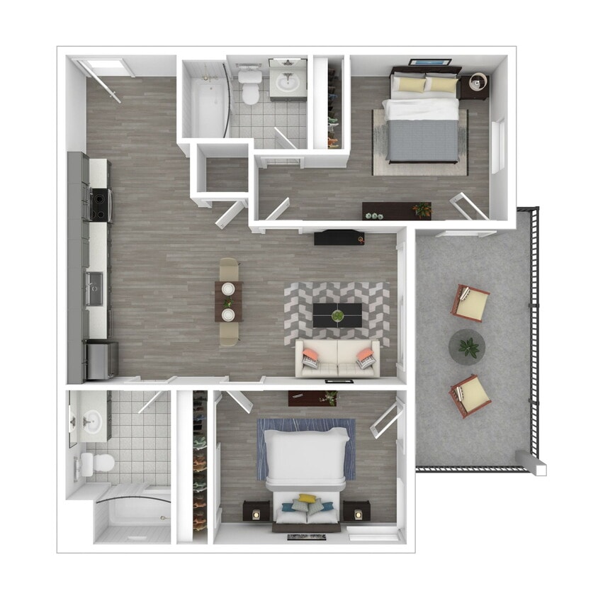 Floor Plan - 2x2