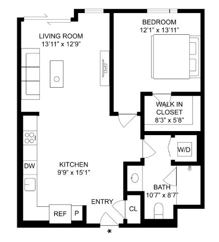 Floor Plan - 1-B