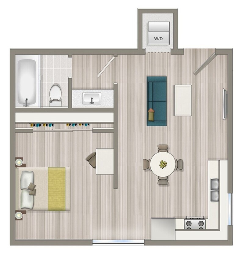 Floor Plan - 1x1JR-395