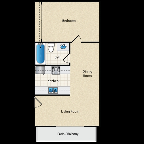 1BR/1BA - 1BR  Loft
