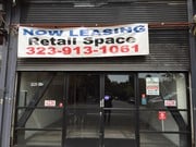 Street frontage entrance.Metal roll up door half way down - 5425 Santa Monica Blvd
