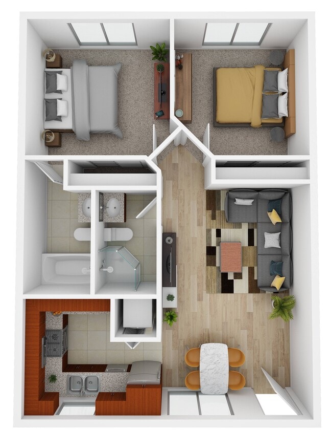 Floor Plan - 2x2B