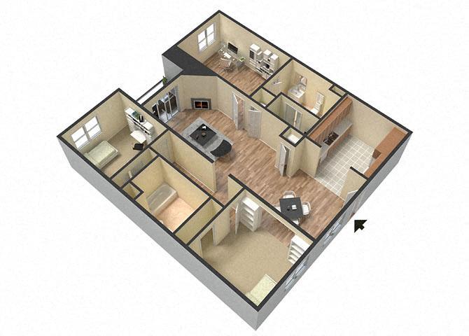 Floor Plan - Cadiz Den
