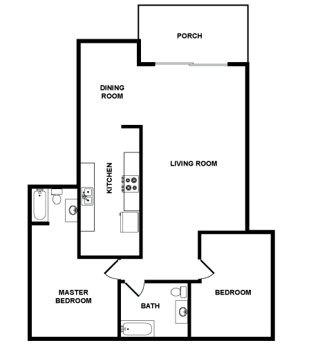 Eglantine - 1 bedroom