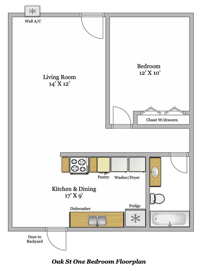 Photo - Charming 1 Bedroom unit, completely remodeled with In-Unit Washer/Dryer!