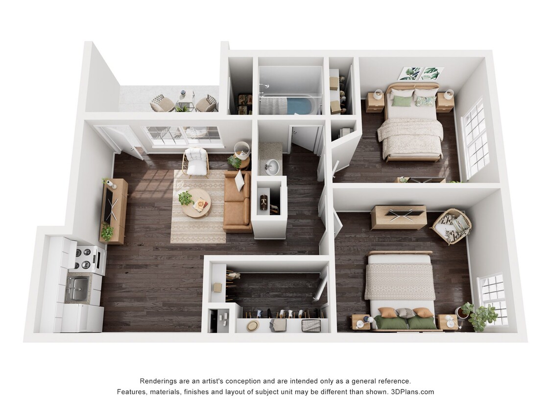 Floor Plan - 2 BEDROOM 