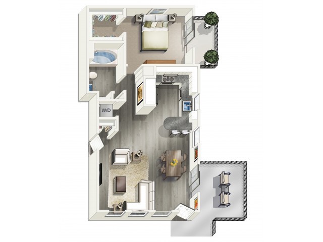 One Bedroom - B