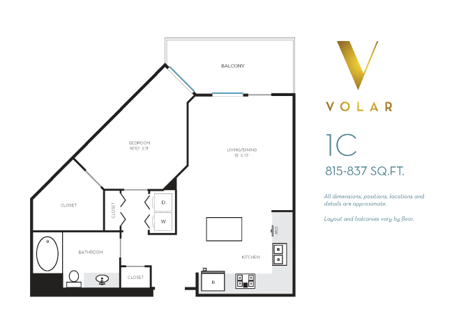 Floor Plan - Volar 1 - Floor Plan 1C