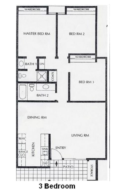 Floor plan - 12436 Del Amo Blvd Apartments Unit 211