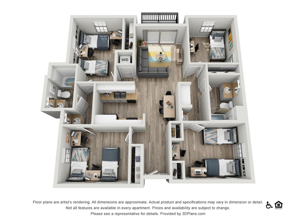 D2A | 4 Bedroom, 2 Bath - D2A