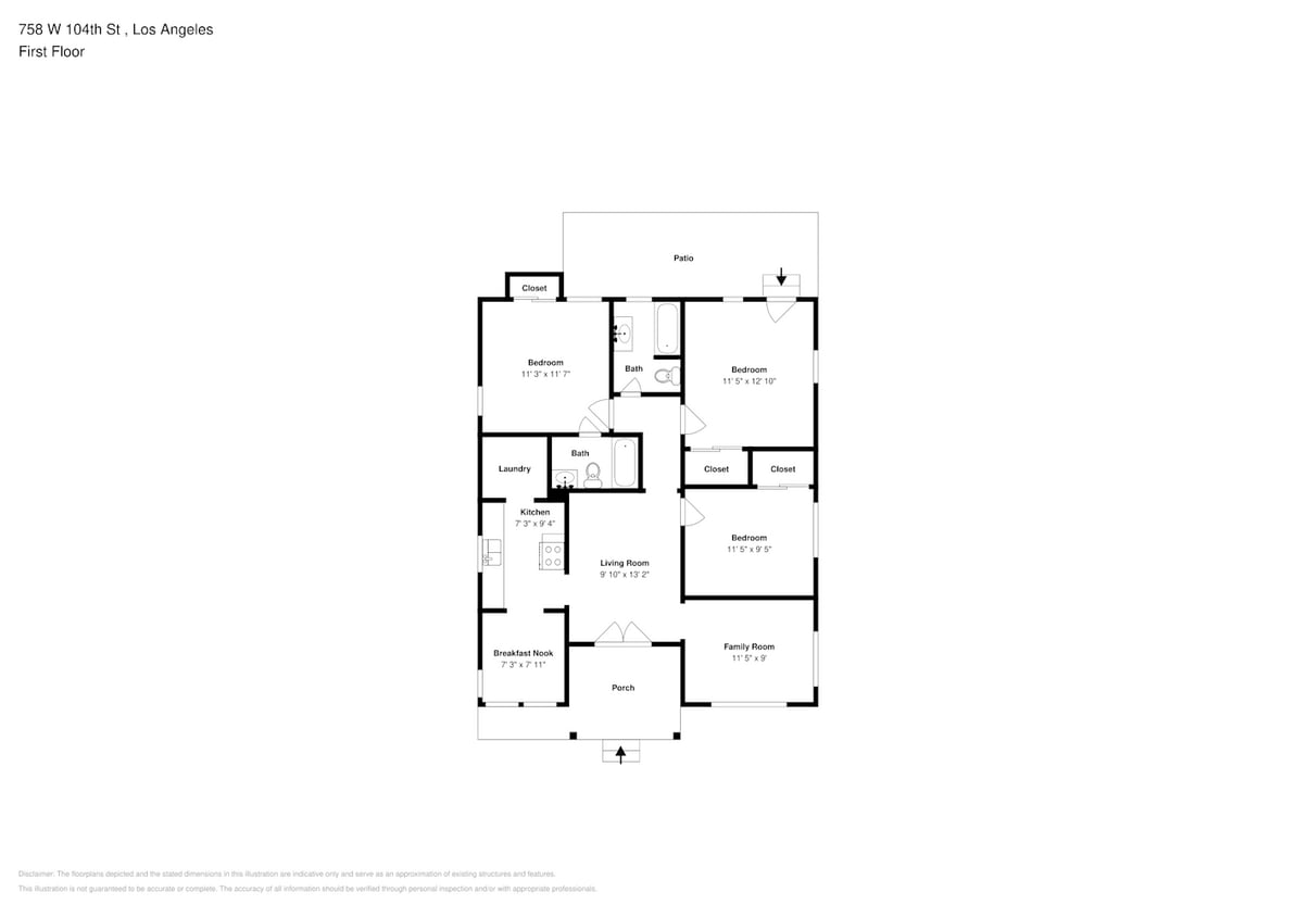 3D Tour - 758 W 104th St House