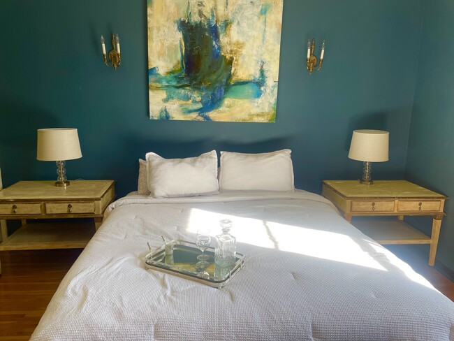 studio bed area - Los Altos Apartments