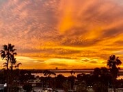 Bay Sunsets from patio - 2540 Clairemont Dr Unit 307