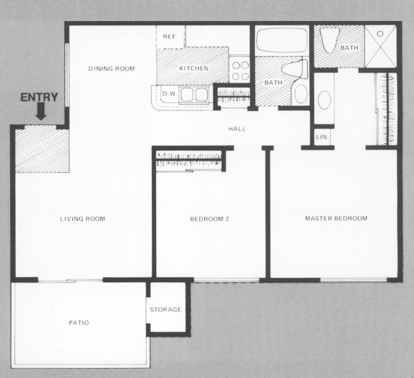 Arborgate 2 bed 2 bath.jpg - 2 Bedroom, 2 Bath  w/ Patio