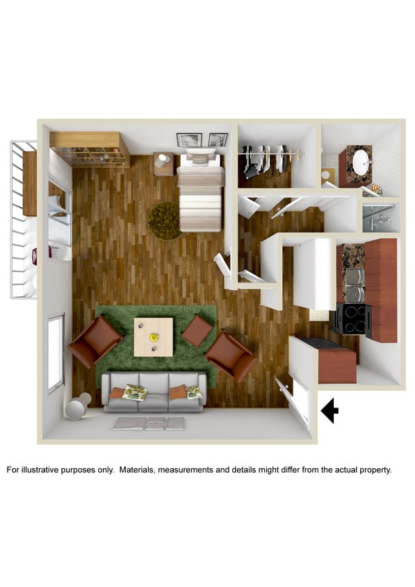 Floor Plan - Single - Affordable Housing