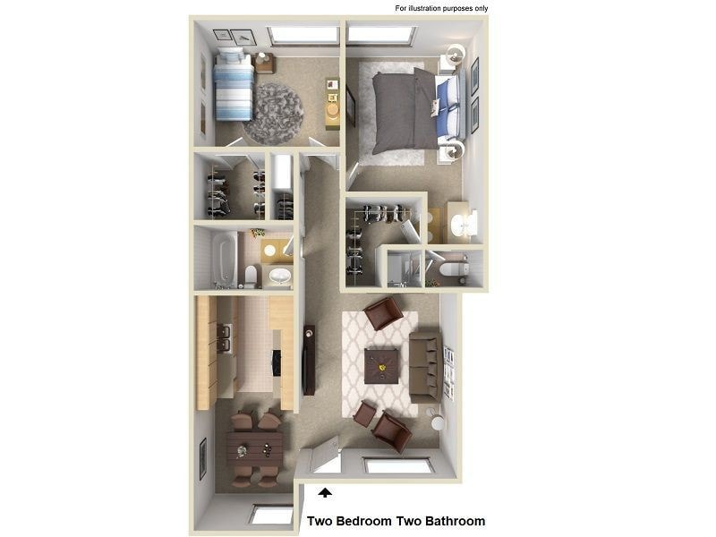 Floor Plan - 2+2 REMODEL