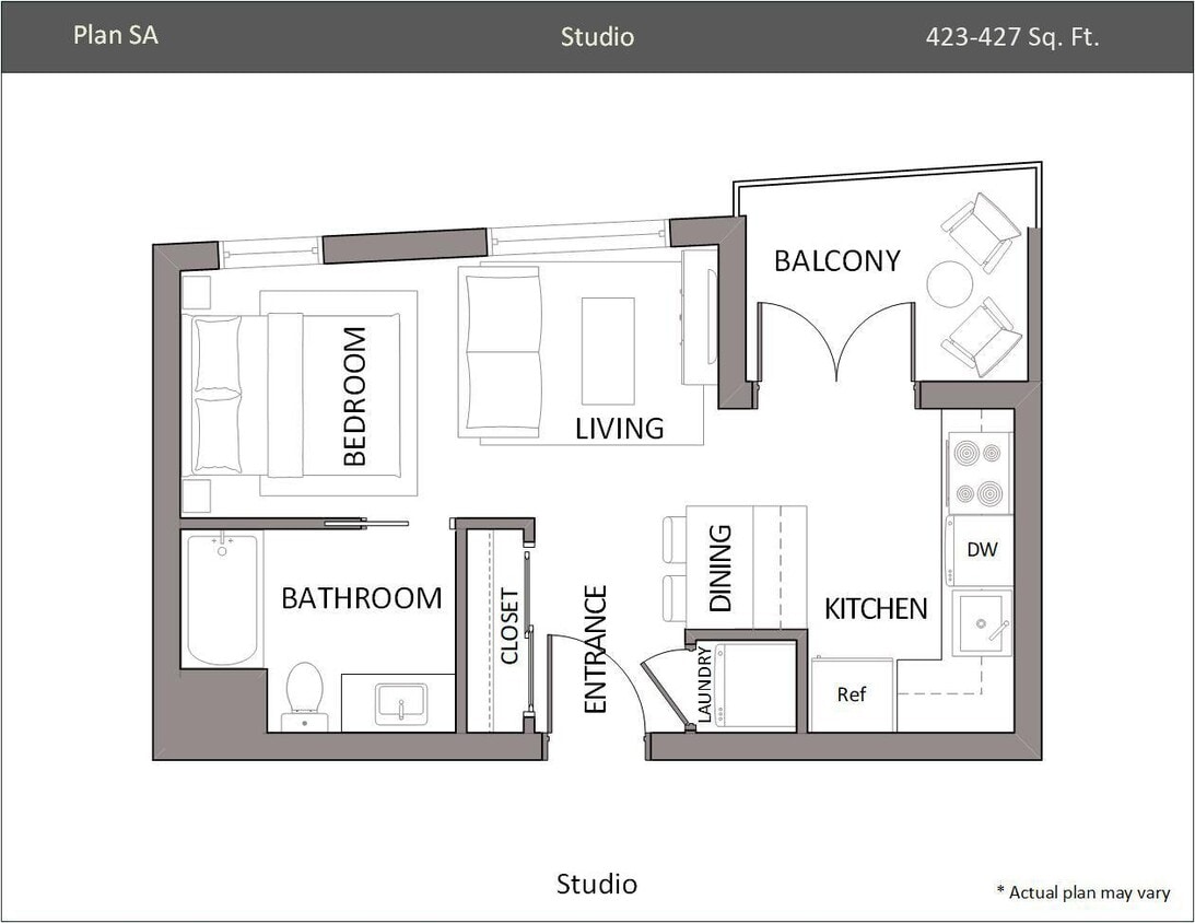 Floor Plan - Studio SA